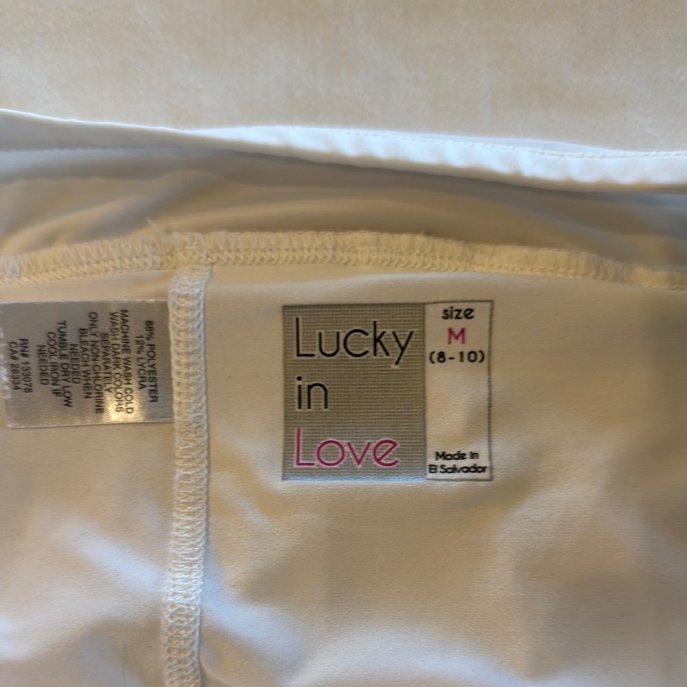 Lucky in Love White Tennis Skirt - Picture 2 of 3